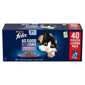 Felix As Good As It Looks Senior Mixed Selection in Jelly 40 x 85g Image 1