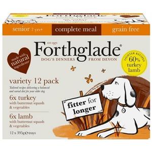 Forthglade Complete GRAIN FREE Senior Multipack 12 x 395g Turkey & Lamb with Veg Image 1