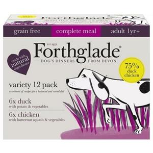 Forthglade Complete Grain Free Adult Duck & Chicken 12 x 85g Image 1