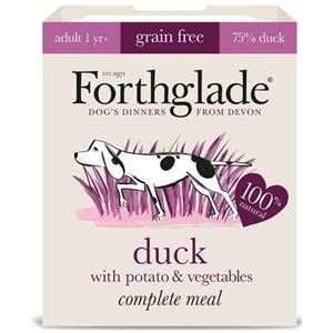 Forthglade (Green) GRAIN FREE Complete Meal Adult Duck, Potato & Veg 18 x 395g Image 1