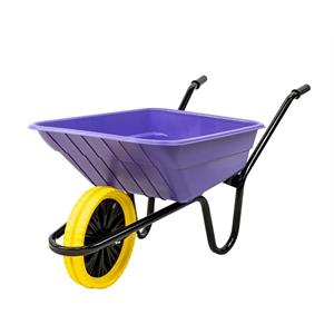 Shire 90L Wheelbarrow Puncture Proof Lilac Image 1