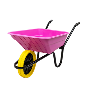 Shire 90L Wheelbarrow Puncture Proof Pink Image 1