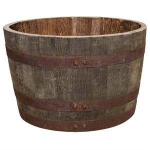 Planter Plus Compost deal 1 x Oak Barrel & 2 x 50 Ltr Durstons Compost Image 1