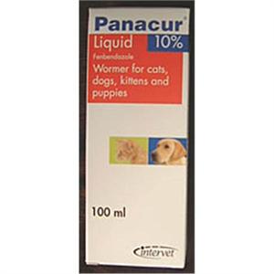 PANACUR LIQUID DOG WORMER 10% 100ML DOG & CAT Image 1