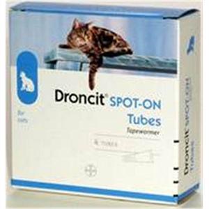 DRONCIT SPOT ON WORMING DROPS FOR CATS 4X0.5ML Image 1