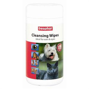 BEAPHAR CLEANSING WIPES CAT / DOG - PACK OF 100 Image 1