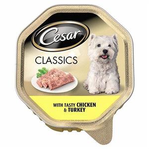 CESAR TRAY CLASSICS with Tasty Chicken & Turkey 150g Image 1