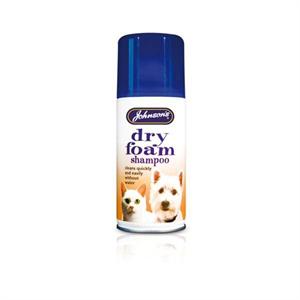JOHNSONS DRY FOAM DOG SHAMPOO 150ML (CLEANS WITHOUT WATER) Image 1