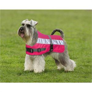 FLECTALON HIGH-VIZ DOG JACKET PINK 26 inch Image 1