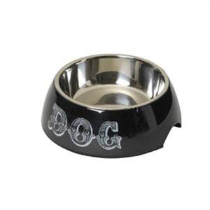 HOUSE OF PAWS COUNTRY KITCHEN DOG BOWL BLACK XL Image 1