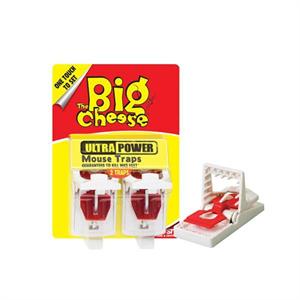 THE BIG CHEESE ULTRA POWER MOUSE TRAPS - TWINPACK Image 1