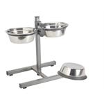 PETFACE STAINLESS STEEL ADJUSTABLE DOUBLE DINER 1800ml thumbnail