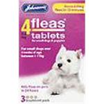 JOHNSONS 4FLEAS TABLETS - DOGS BETWEEN 1 - 11KG (3 tablets) thumbnail
