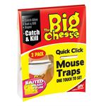 THE BIG CHEESE STV140 QUICK CLICK MOUSE TRAPS TWINPACK Thumbnail Image 0