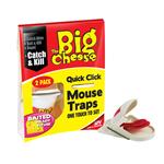 THE BIG CHEESE STV140 QUICK CLICK MOUSE TRAPS TWINPACK Thumbnail Image 1