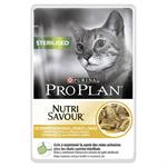 PRO PLAN NUTRI SAVOUR STERILISED CAT POUCH 10*85G (CHICKEN IN GRAVY) Thumbnail Image 3