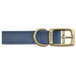 ANCOL 12inch / 30CM TIMBERWOLF LEATHER COLLAR BLUE thumbnail