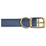 ANCOL 24inch / 60CM TIMBERWOLF LEATHER COLLAR BLUE thumbnail