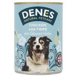 DENES ADULT DOG TINS 12*400GM CHICKEN with TRIPE and HERBS thumbnail