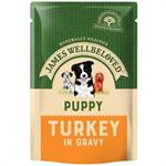 James Wellbeloved Puppy Food Turkey & Rice 10 x 150g Dog food pouch thumbnail