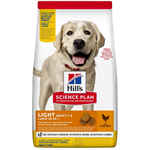 Hills Canine Adult Light Large Breed Dog Food 12kg Thumbnail Image 0