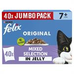 Felix Pouch Original Senior 7+ Mixed Selection in Jelly 40 x 85g - Chicken, Lamb thumbnail